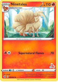 Ninetales (# Cinderace Stamped) (30/264)  - Battle Academy 2022