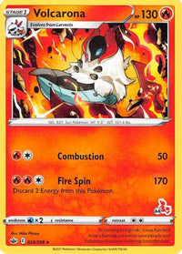 Volcarona (# Cinderace Stamped) (24/198)  - Battle Academy 2022