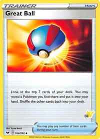 Great Ball (# Pikachu Stamped) (164/202)  - Battle Academy 2022