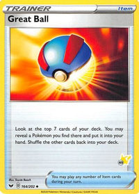 Great Ball (# Pikachu Stamped) (164/202)  - Battle Academy 2022