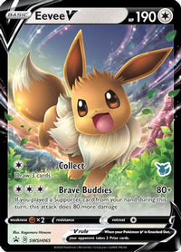 Eevee V (Eevee Stamped) (SWSH065) - Battle Academy 2022 Holofoil