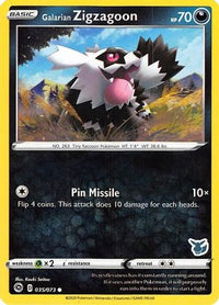 Galarian Zigzagoon (Eevee Stamped) (35/073)  - Battle Academy 2022