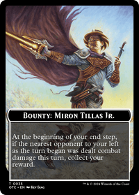 Bounty: Miron Tillas Jr. // Bounty Rules Double-Sided Token [Outlaws of Thunder Junction Commander Tokens] - POKÉ JEUX