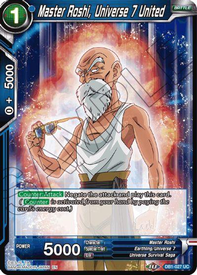 Master Roshi, Universe 7 United (Reprint) (DB1-027) [Battle Evolution Booster] - POKÉ JEUX