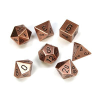 Dice: 7 pc: Metal: Copper (EN) (Special Order)