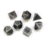 Dice: 7 pc: Metal: Dark Metal (EN) (Special Order)