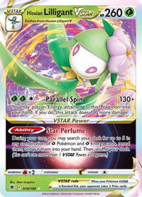 Hisuian Lilligant VSTAR (18/189) - SWSH10 Astral Radiance Holofoil