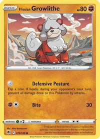 Hisuian Growlithe (70/189)  - SWSH10 Astral Radiance
