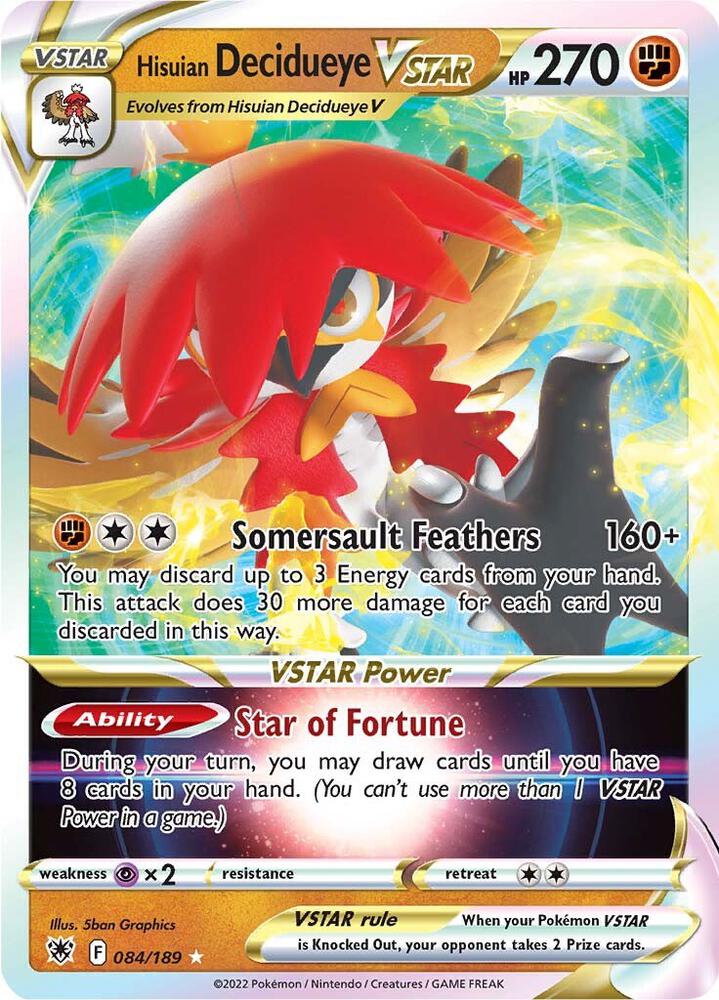 Hisuian Decidueye VSTAR 2022 (Ondrej Skubal) (84/189) - World Championship Decks
