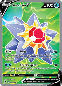 Starmie V (Full Art) (166/189)  - SWSH10 Astral Radiance Holofoil