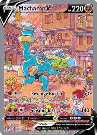 Machamp V (Alternate Full Art) (172/189)  - SWSH10 Astral Radiance Holofoil