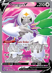 Oranguru V (Full Art) (179/189)  - SWSH10 Astral Radiance Holofoil