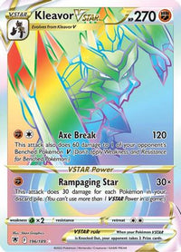Kleavor VSTAR (Secret) (196/189)  - SWSH10 Astral Radiance Holofoil
