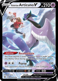 Galarian Articuno V (TG16/30)  - SWSH10 Astral Radiance Trainer Gallery Holofoil