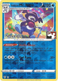 Galarian Mr. Rime (Pokemon League) [Thank You] (36/189)  - Miscellaneous Cards & Products Reverse Holofoil