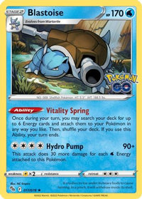 Blastoise (17/78)  - Pokemon GO Holofoil