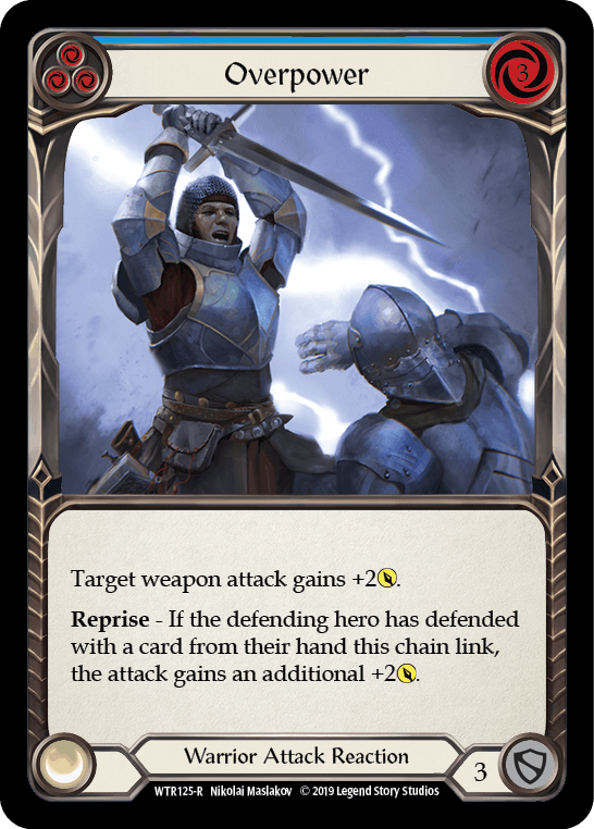Overpower (Blue) [WTR125-R] (Welcome to Rathe) Alpha Print Normal - POKÉ JEUX