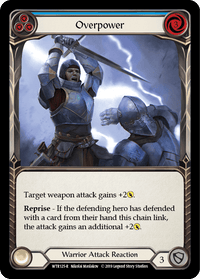 Overpower (Blue) [WTR125-R] (Welcome to Rathe) Alpha Print Normal - POKÉ JEUX
