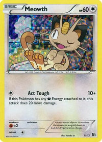 Meowth (11/12)  - McDonalds Promos 2016 Holofoil