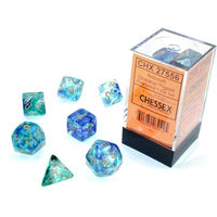 Dice: 7 pc: Nebula: Oceanic / Gold Luminary (EN) (Special Order)