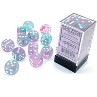 Dice: 12x D6: 16 mm: Nebula: Wisteria / White Luminary (EN) (Special Order)