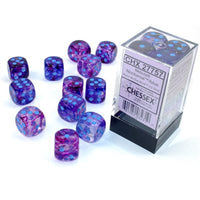 Dice: 12x D6: 16 mm: Nebula: Nocturnal / Blue Luminary (EN) (Special Order)