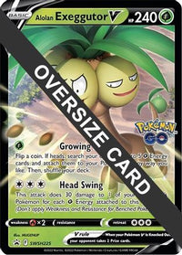 Alolan Exeggutor V (SWSH225) (carte Jumbo) [Épée et Bouclier : Black Star Promos] 