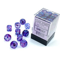 Dice: 36x D6: 12 mm: Nebula: Nocturnal / Blue Luminary (EN) (Special Order)