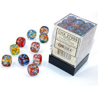 Dice: 36x D6: 12 mm: Nebula: Primary / Blue Luminary (EN) (Special Order)