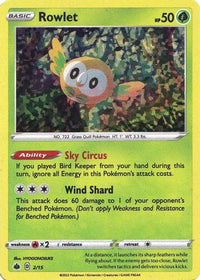 Rowlet (2/15) - McDonalds Promos 2022 Holofoil