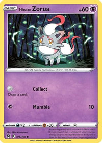 Hisuian Zorua (075/196) [Épée et Bouclier : Origine Perdue] 