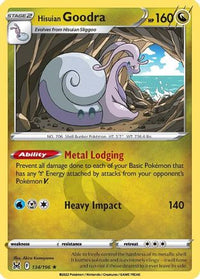 Hisuian Goodra (134/196)  - SWSH11 Lost Origin Holofoil