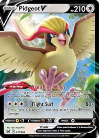 Pidgeot V (137/196)  - SWSH11 Lost Origin Holofoil
