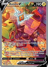 Rotom V (Alternate Full Art) (177/196) - SWSH11 Lost Origin Holofoil