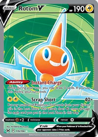 Rotom V (Full Art) (176/196) - SWSH11 Lost Origin Holofoil