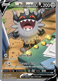 Galarian Perrserker V (Alternate Full Art) (184/196) - SWSH11 Lost Origin Holofoil