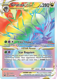 Giratina VSTAR (201/196) [Épée et Bouclier : Origine Perdue] 