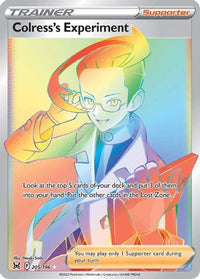 Colress's Experiment (Secret) (205/196) - SWSH11 Lost Origin Holofoil