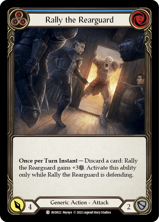 Rally the Rearguard (Blue) [RVD022] (Classic Battles: Rhinar vs Dorinthea) - POKÉ JEUX