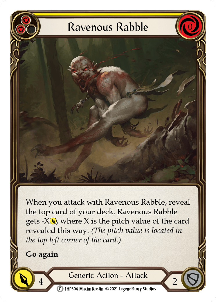 Ravenous Rabble (Yellow) [1HP394] (History Pack 1) - POKÉ JEUX