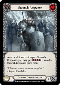 Staunch Response (Red) [U-WTR051] (Welcome to Rathe Unlimited) Unlimited Normal - POKÉ JEUX