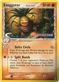 Exeggutor (Delta Species) (Prerelease) (41/110) - Nintendo Promos