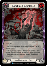 Runeblood Incantation (Red) [EVR107] (Everfest) 1st Edition Extended Art Rainbow Foil - POKÉ JEUX
