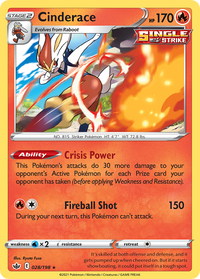 Cinderace (28/132) - Prize Pack Series Cards