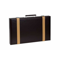 18" BROWN/TAN BACKGAMMON SET (EN) (Special Order)