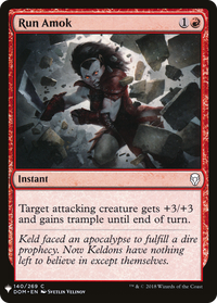 Run Amok [Mystery Booster]