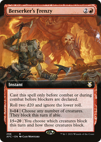 Berserker's Frenzy (Extended Art) [Dungeons & Dragons: Adventures in the Forgotten Realms Commander]