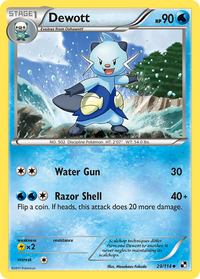 Dewott (Cracked Ice Holo) (29/114) - Miscellaneous Cards & Products Holofoil