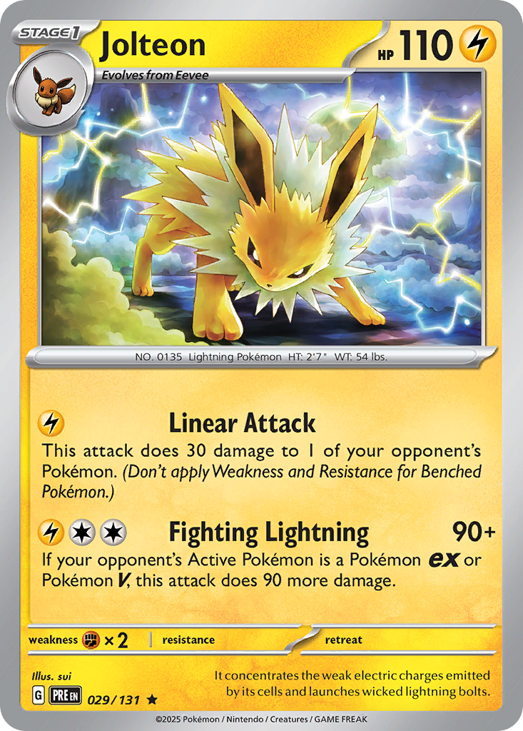 Jolteon (Cosmos Holo) (29/131) - Miscellaneous Cards & Products Holofoil