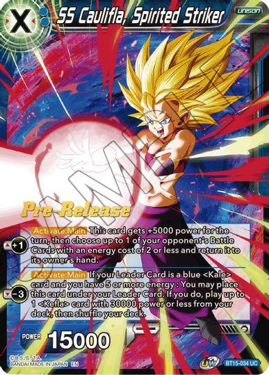 SS Caulifla, Spirited Striker (BT15-034) [Saiyan Showdown Prerelease Promos] - POKÉ JEUX